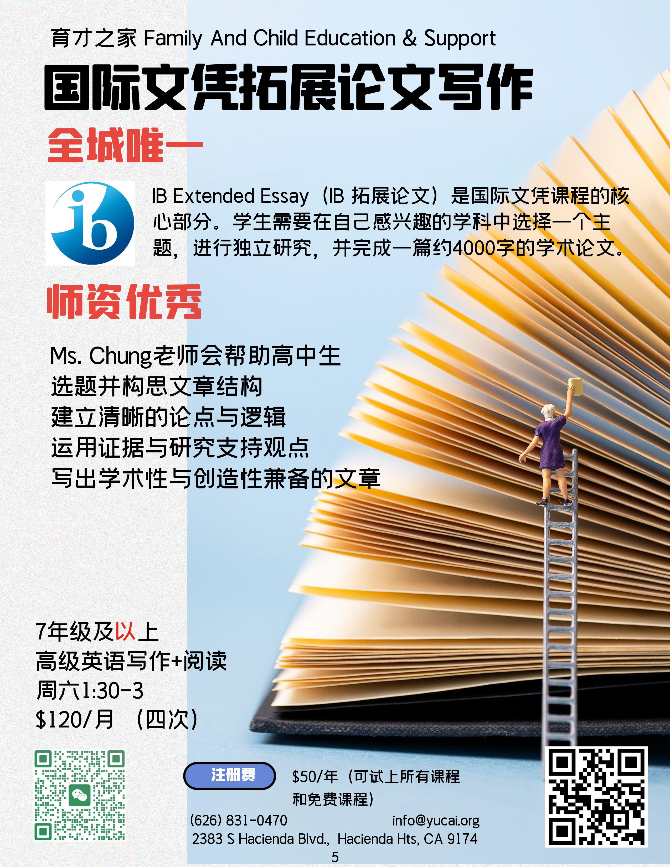 IB 拓展论文写作课程